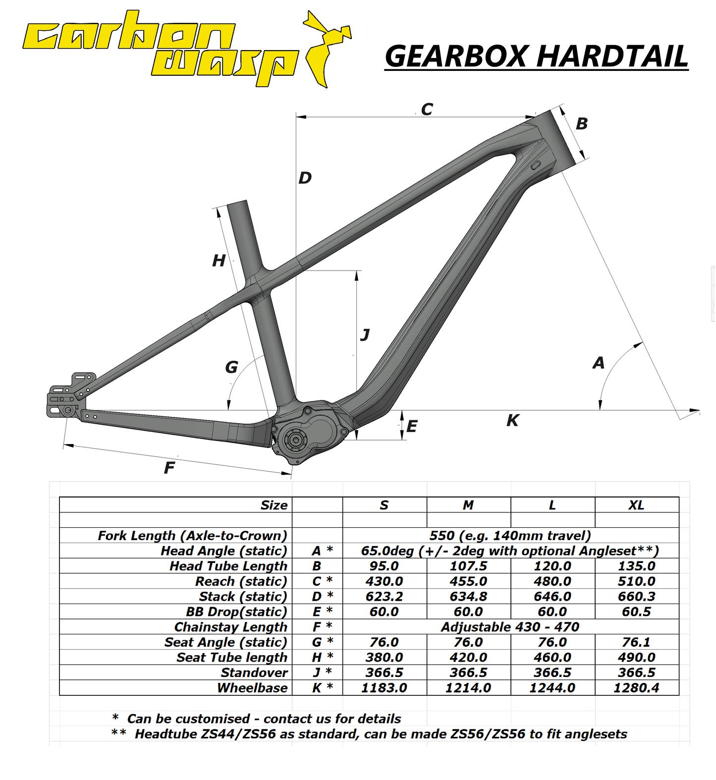 Carbon Gearbox Hardtail